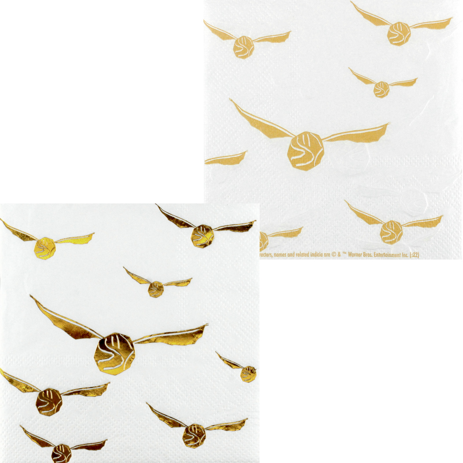 Harry Potter Golden Snitch Small Napkins / Serviettes (Pack of 16)
