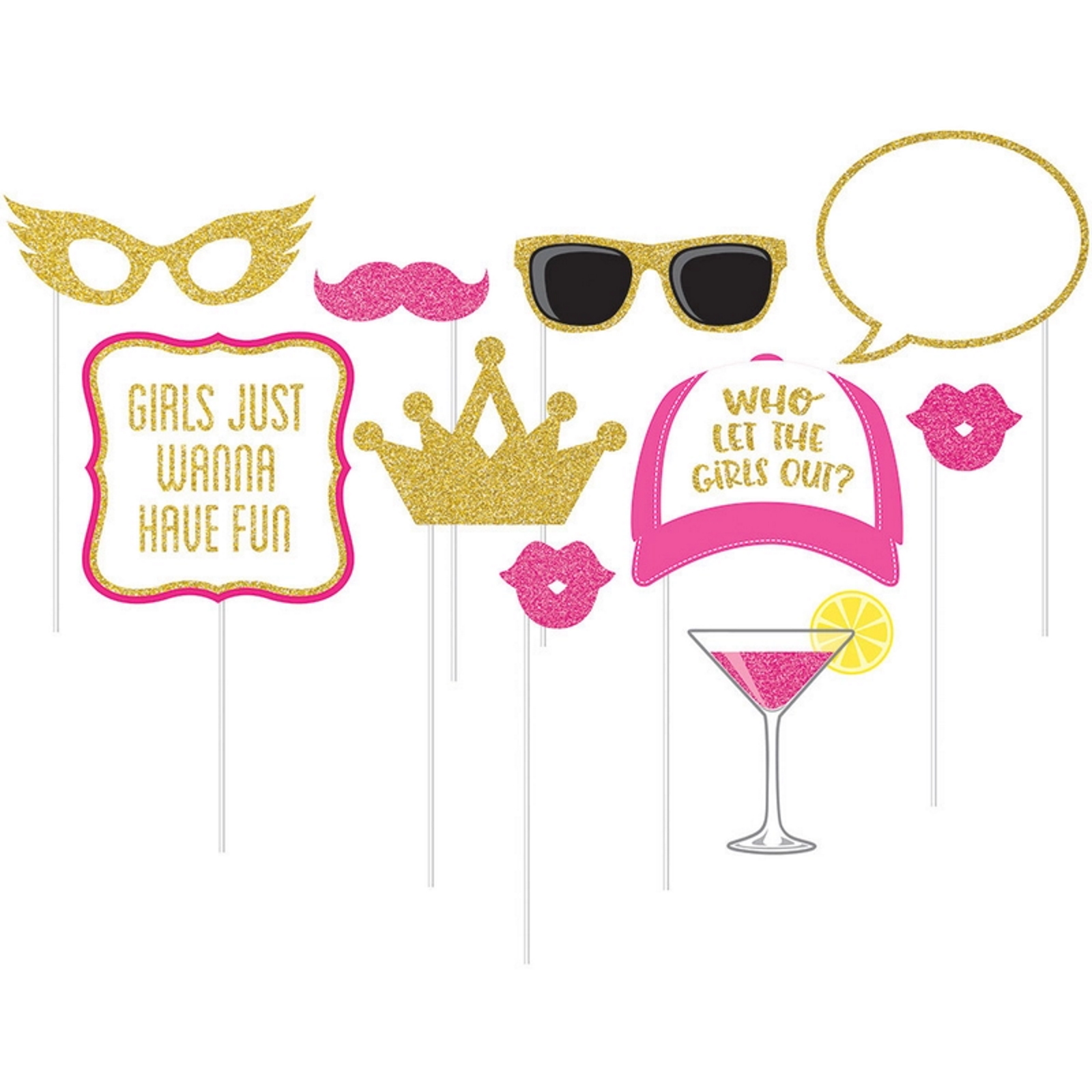 Girls Night Out Assorted Photo Booth Props