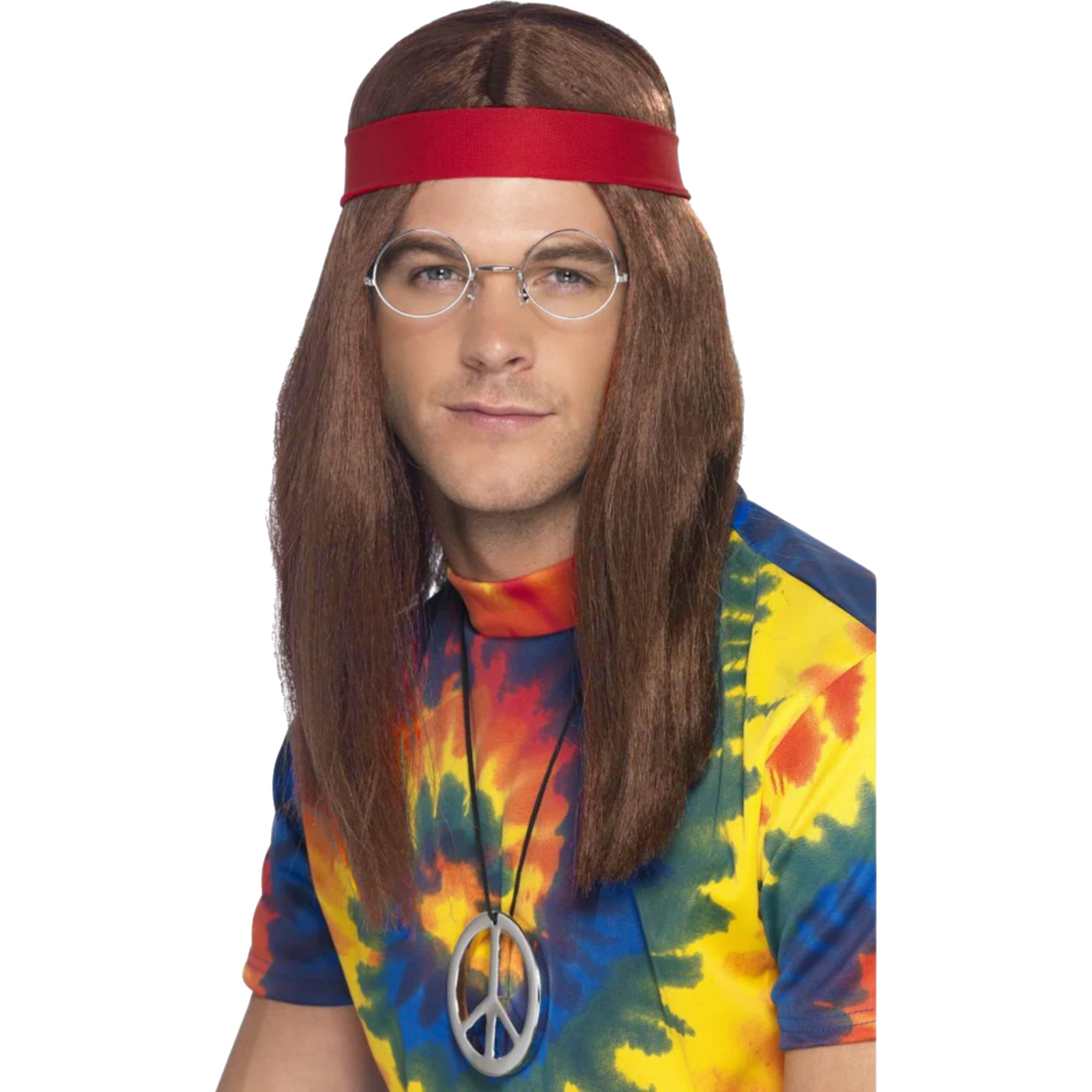 Men's 60's Hippie Wig Costume Accessory Kit