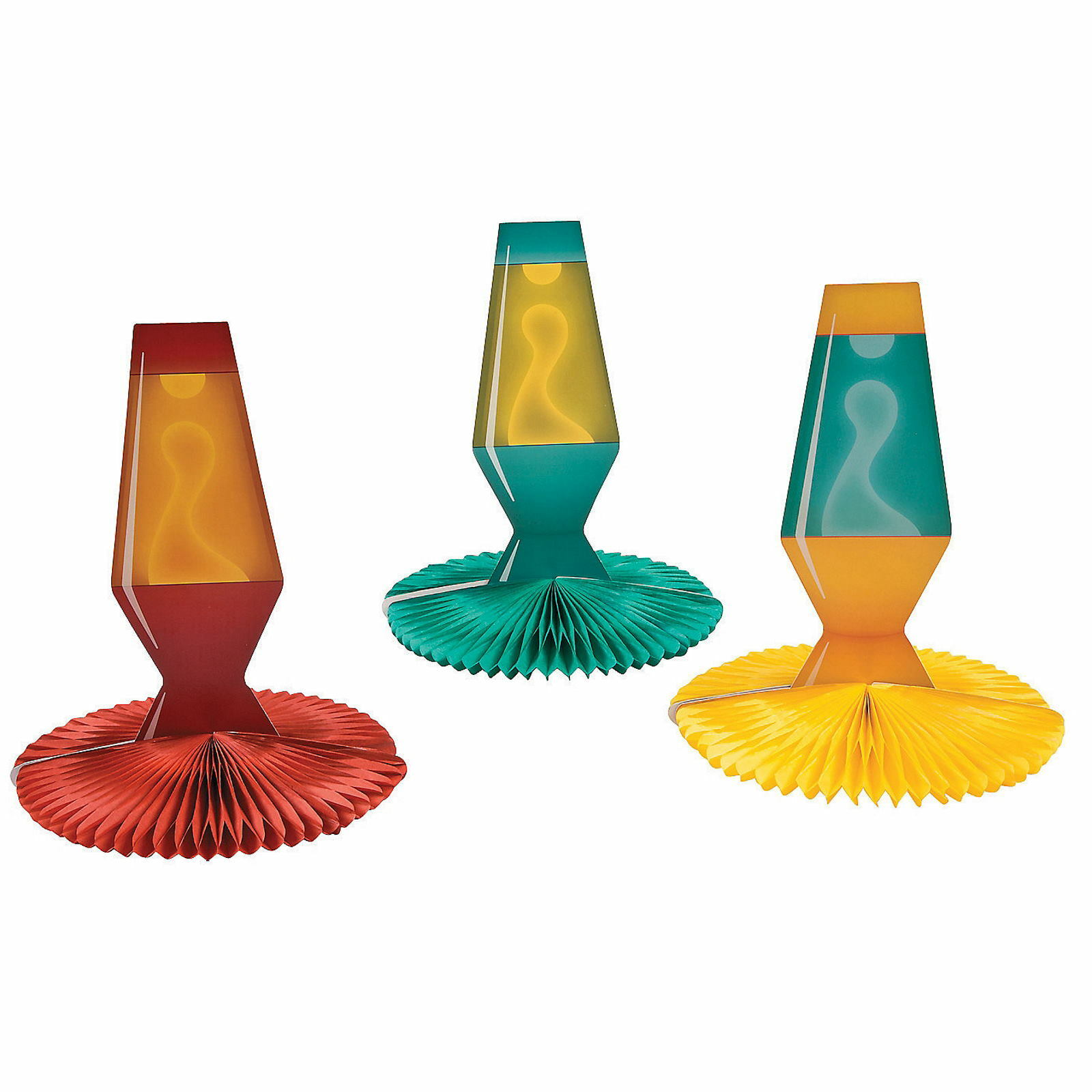 Lava Lamps Centrepieces (Pack of 3)