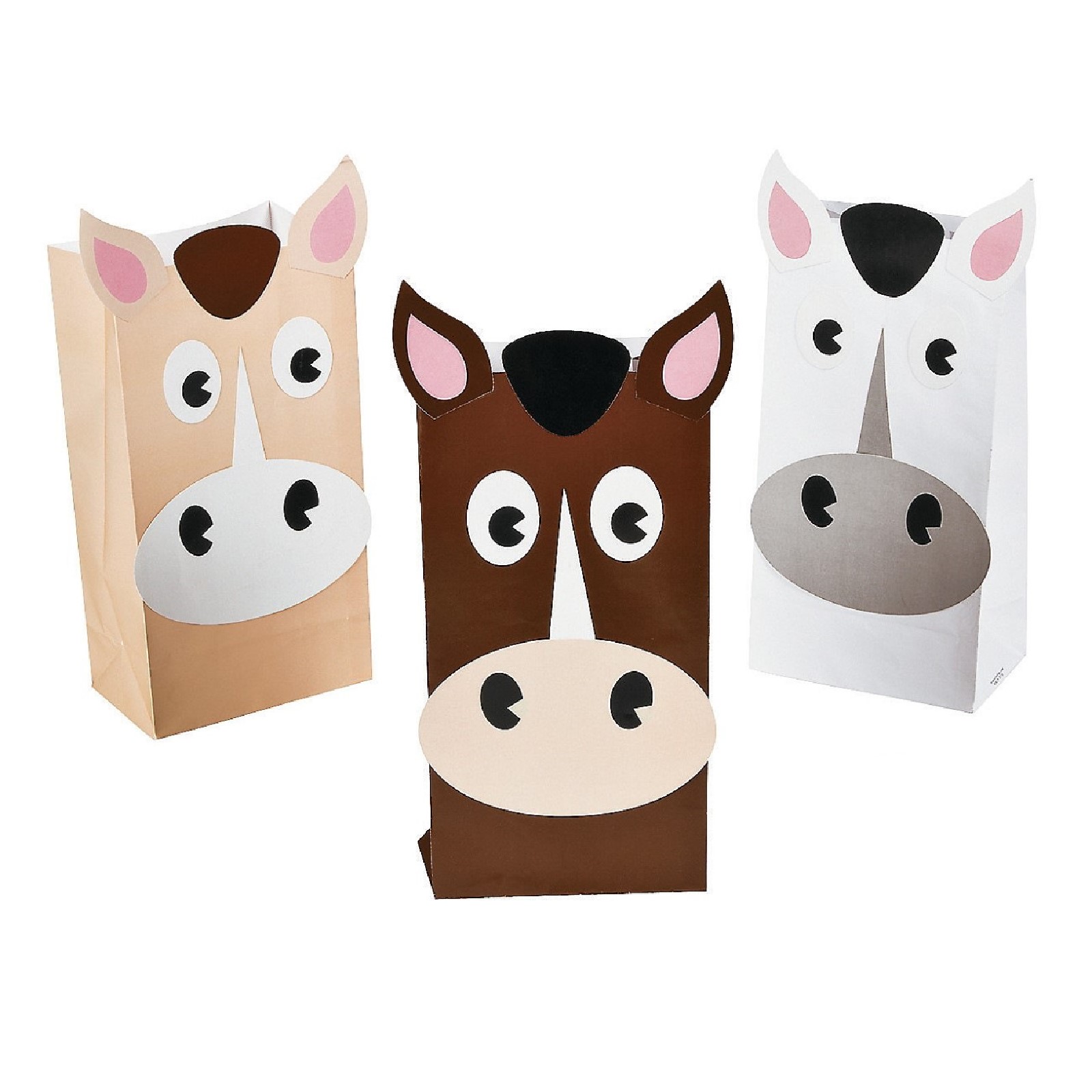 Horse Paper Party Bags (Pack of 12)