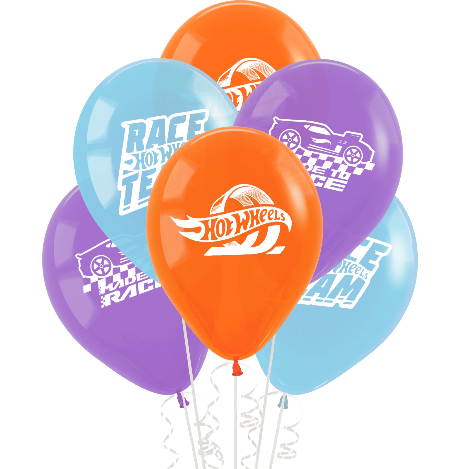 Hot Wheels Latex Balloons (Pack of 6)
