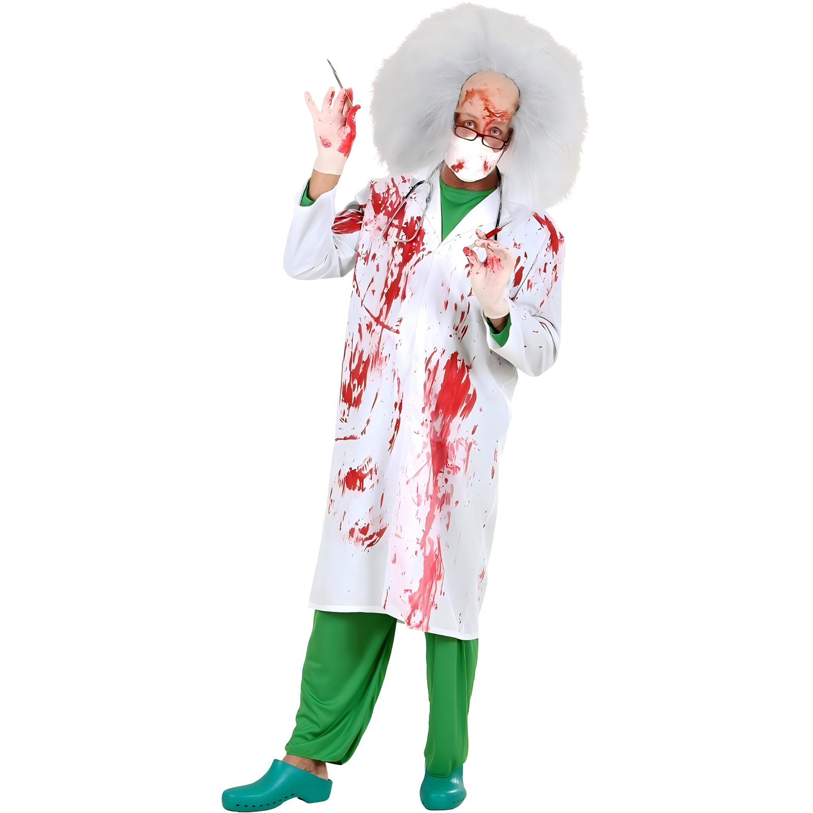 Adult Bloody Crazed Doctor Costume One Size