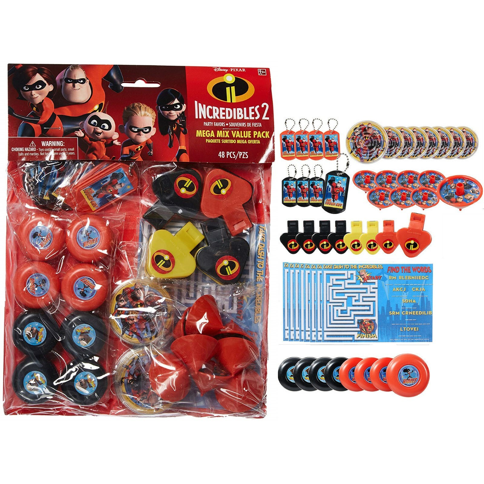 Incredibles 2 Mega Value Favour Pack (48 Piece)