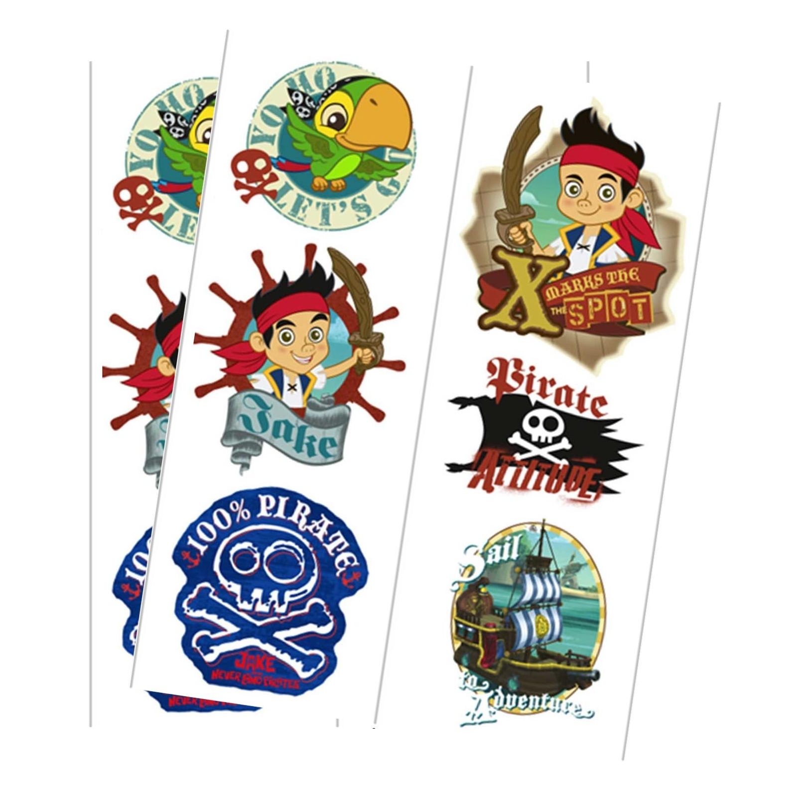Jake and the Never Land Pirates Tattoos (2 Sheets)