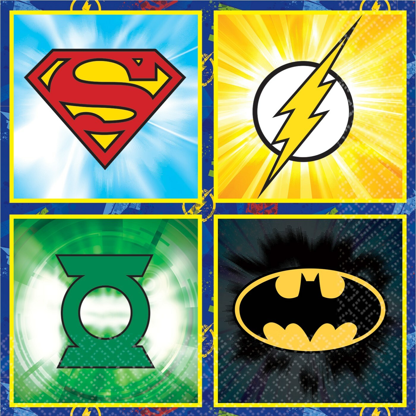 Justice League Small Paper Napkins (Pack of 16)