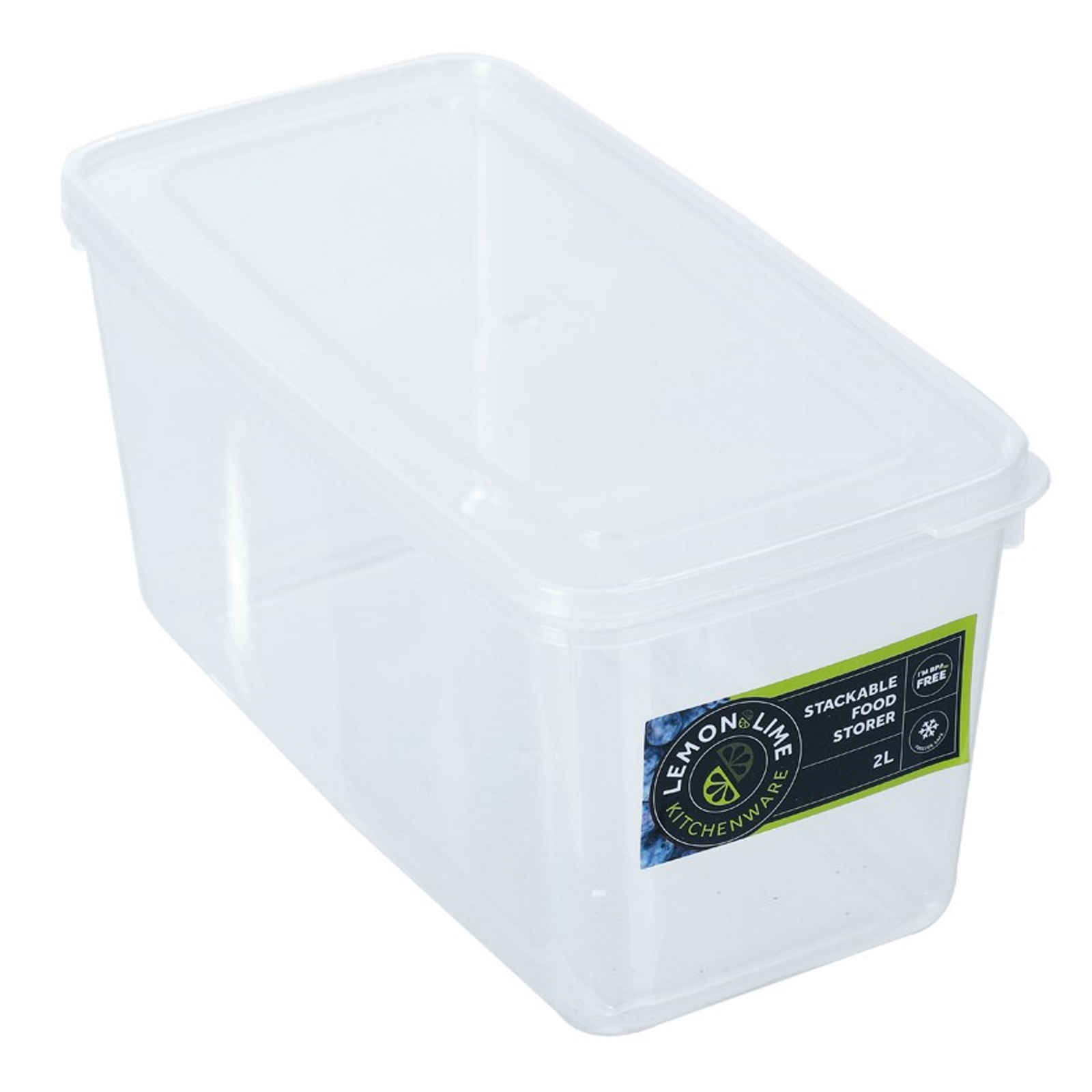 Keep Fresh Clear Stackable Plastic Food Container 2L