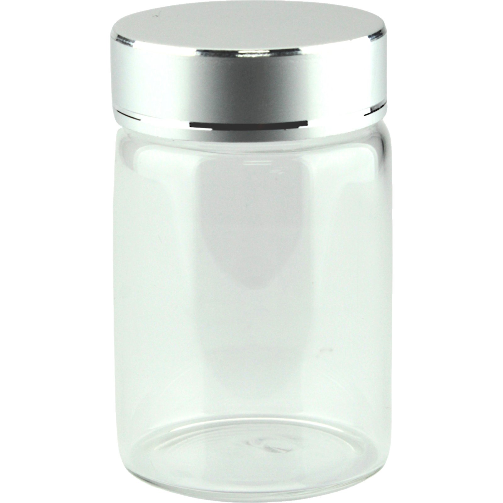 Clear Glass Round Screw Top Jar 100ml
