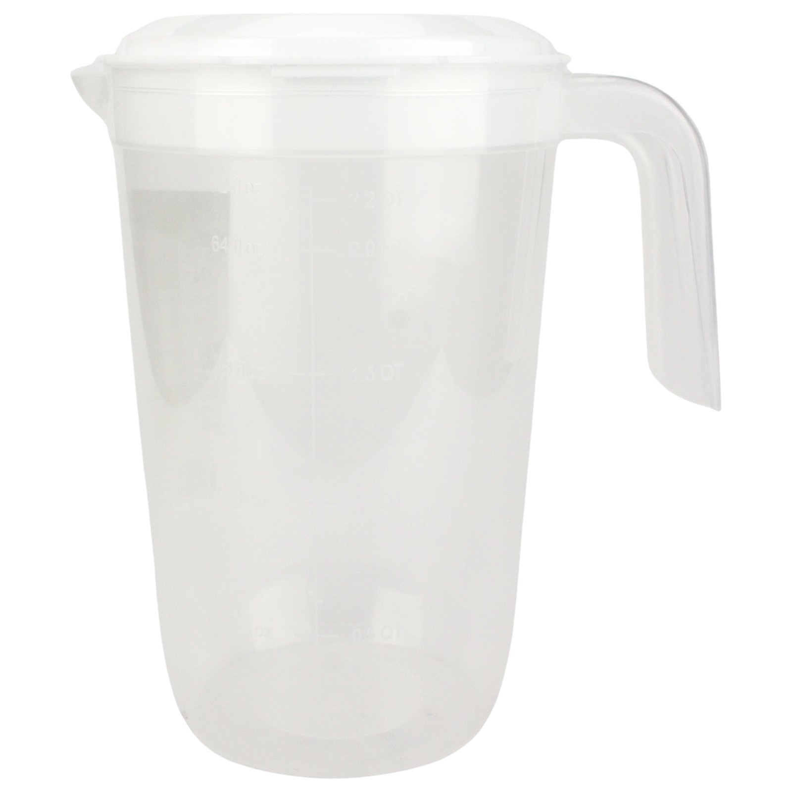Clear Water Jug With Lid 2 Litre