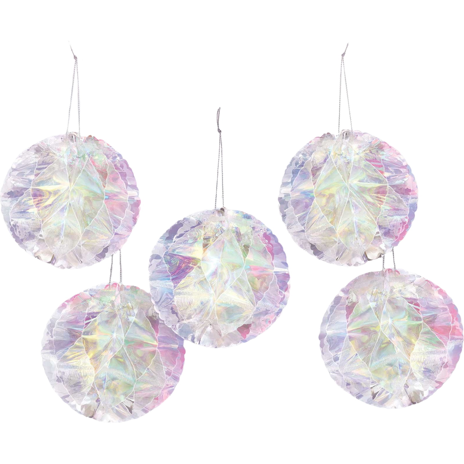 Luminous Birthday Honeycomb Decorations (Pack of 5)