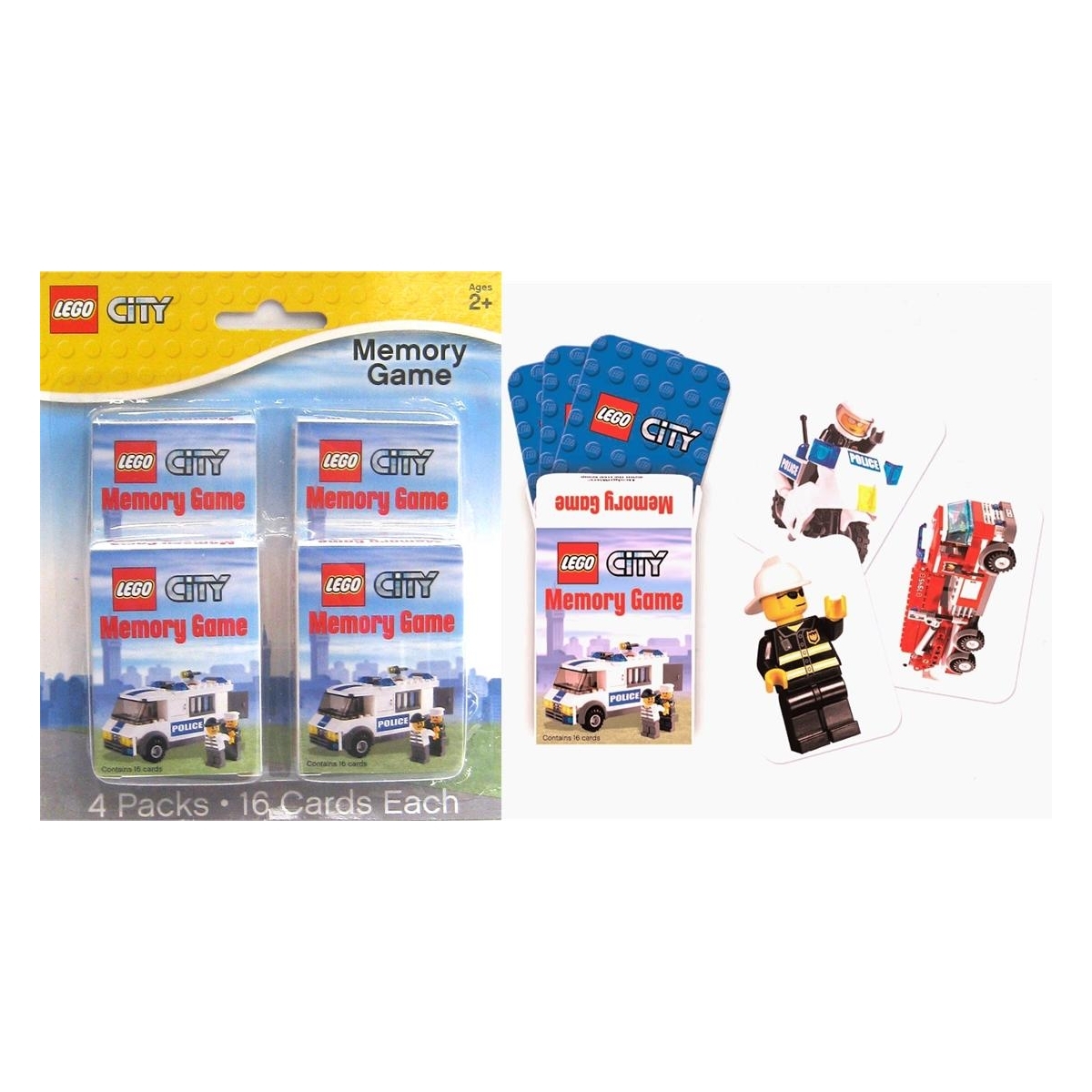 Lego City Memory Games (Pack of 4)