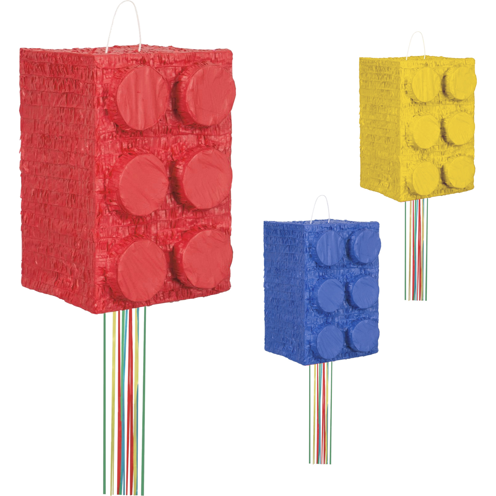 Building Brick 3D Pull String Pinata