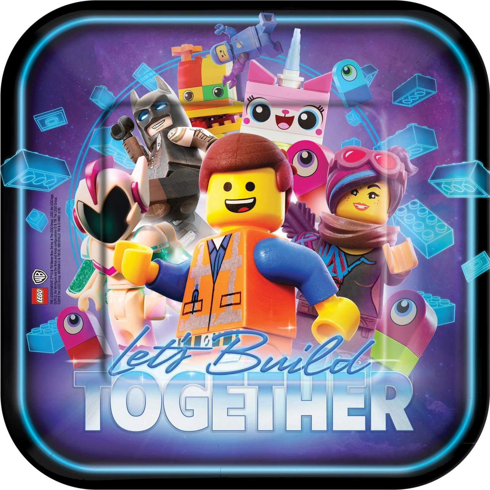 Lego Movie 2 Large Paper Plates (Pack of 8)