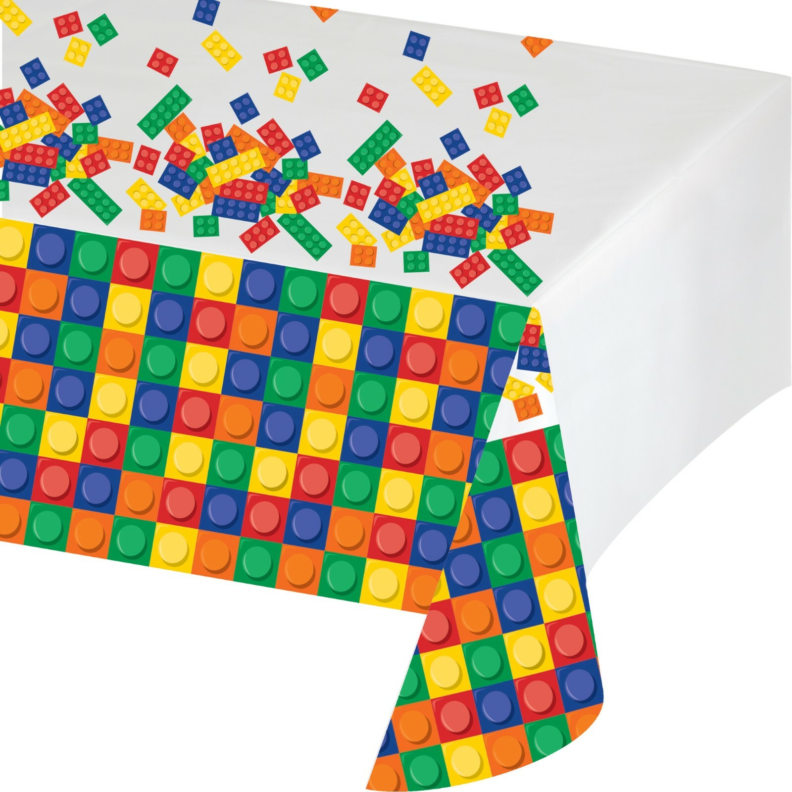 Block Party Plastic Tablecloth