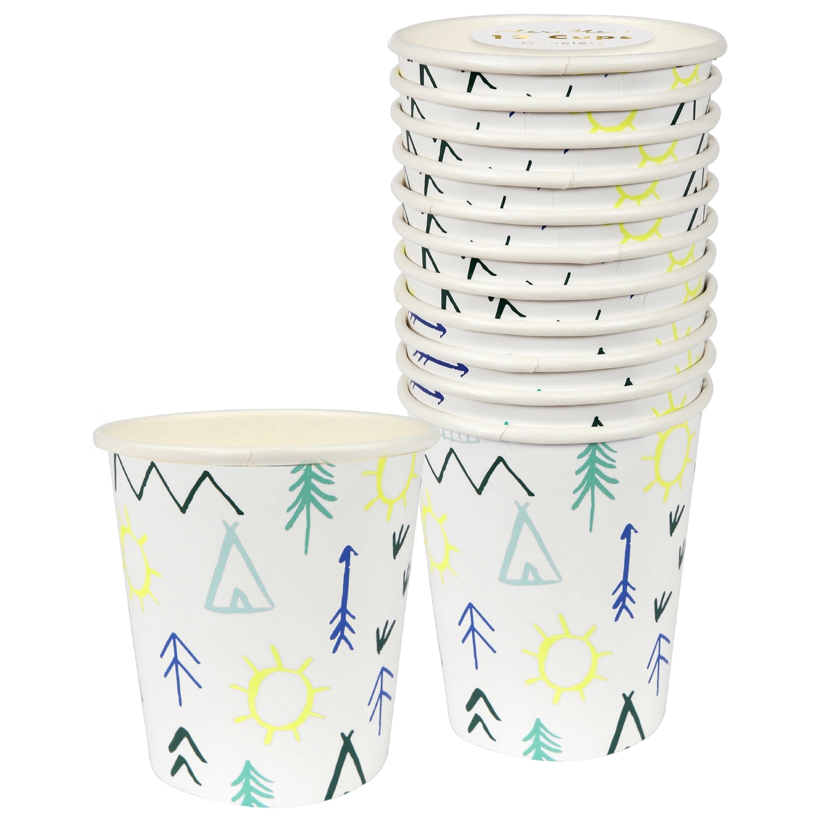 Meri Meri Lets Explore Paper Cups (Pack of 12)