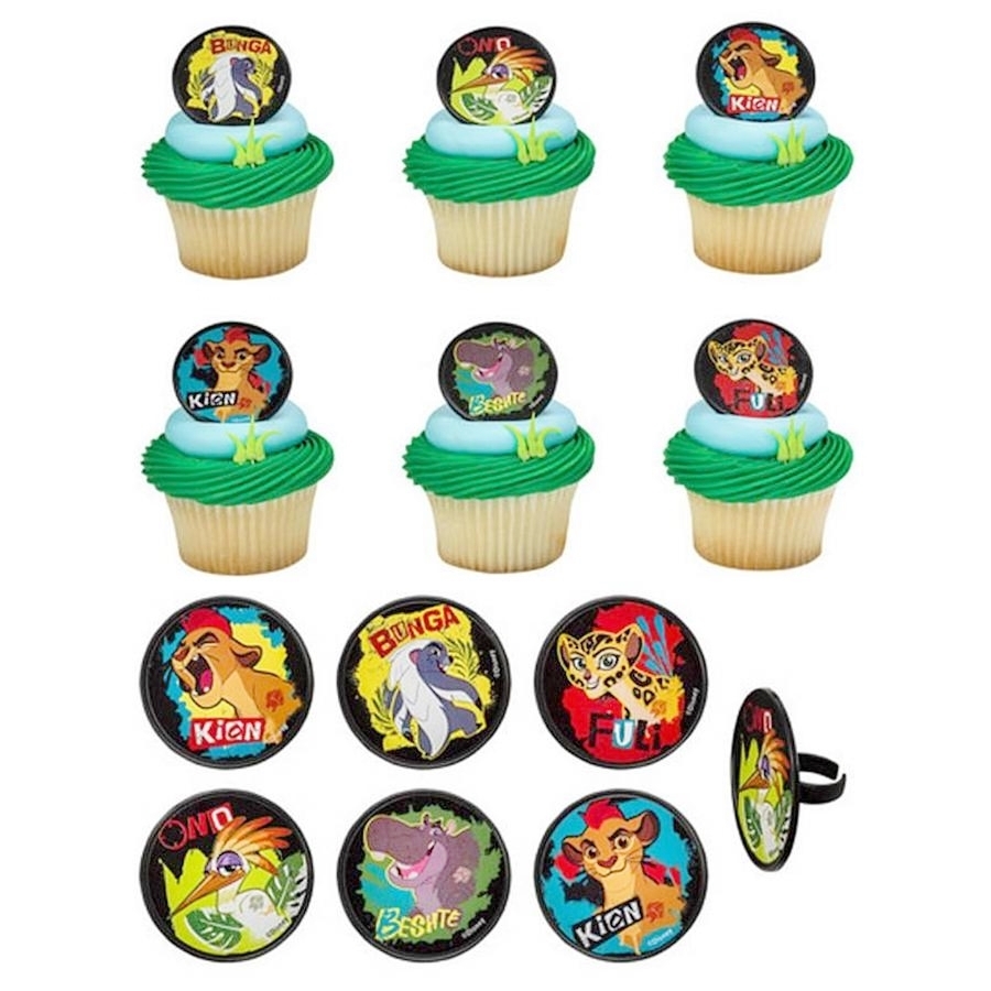 The Lion Guard Large Cupcake Rings (Pack of 12)