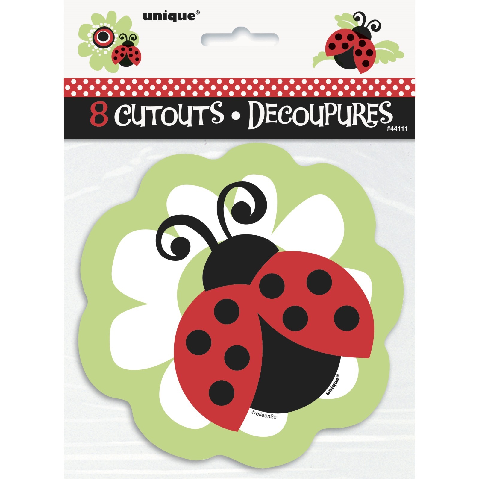 Lively Ladybugs Mini Cutout Decorations (Pack of 8)