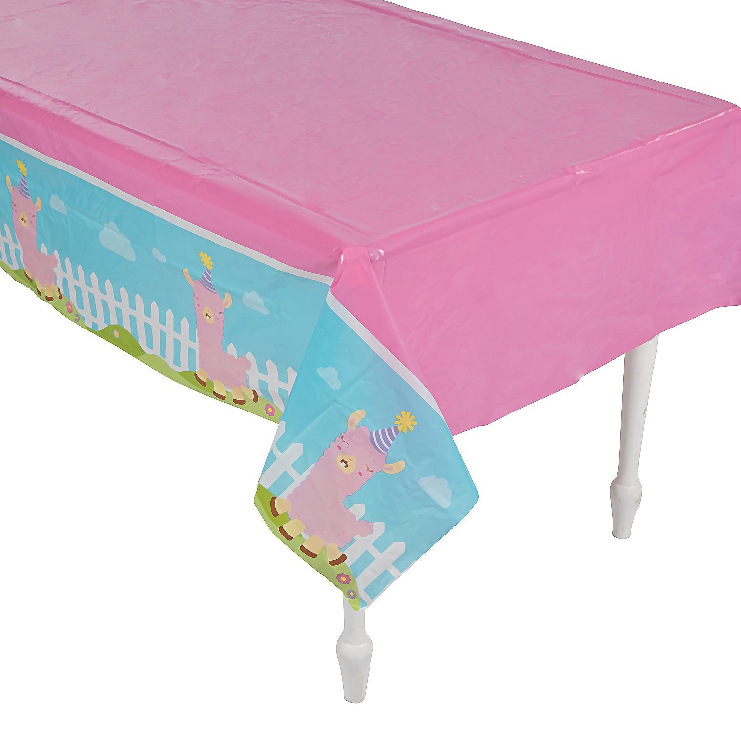 Lil' Llama Plastic Tablecloth