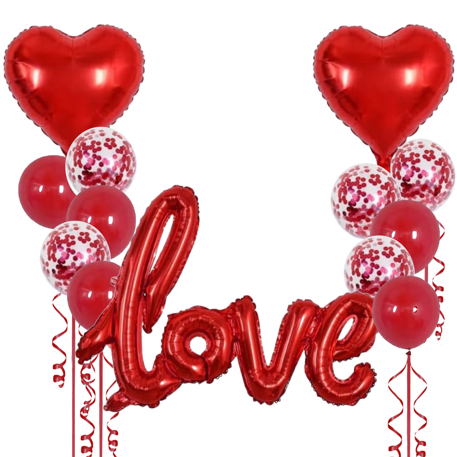 Love Foil Balloon Set (13 Balloons) 