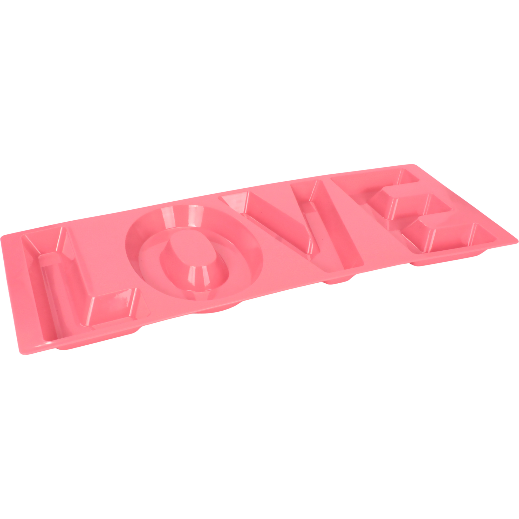 Pink Love Plastic Serving Tray