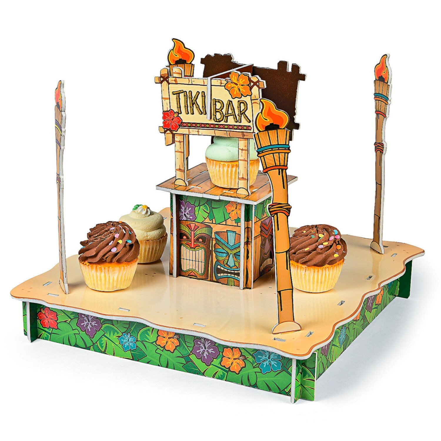 Tiki Bar Cupcake Stand
