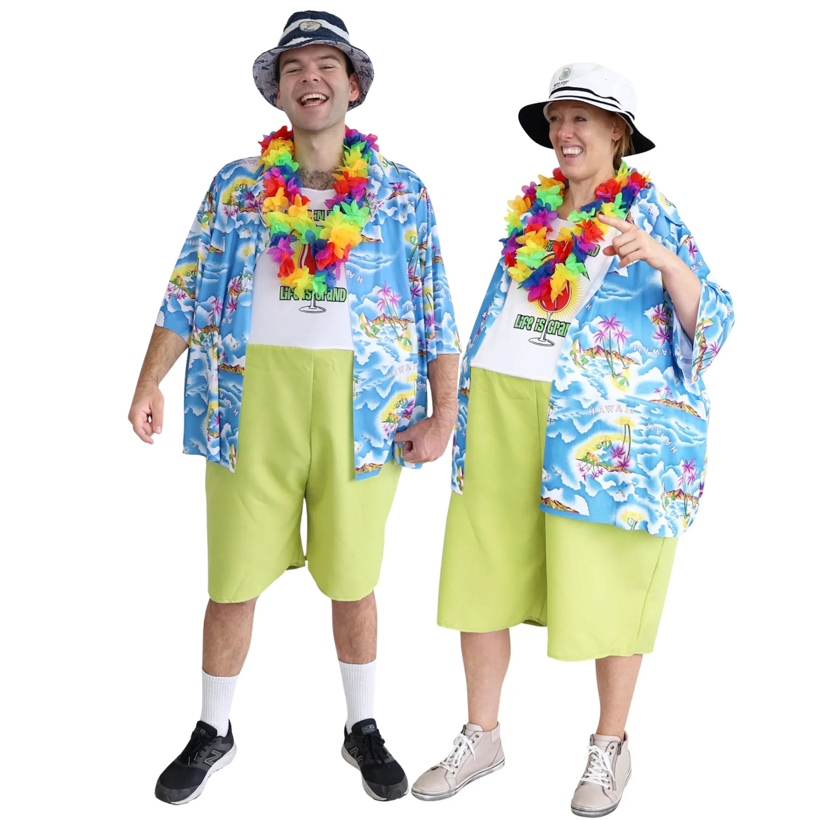 The Big Hawaiian Tacky Tourist Costume Unisex One Size