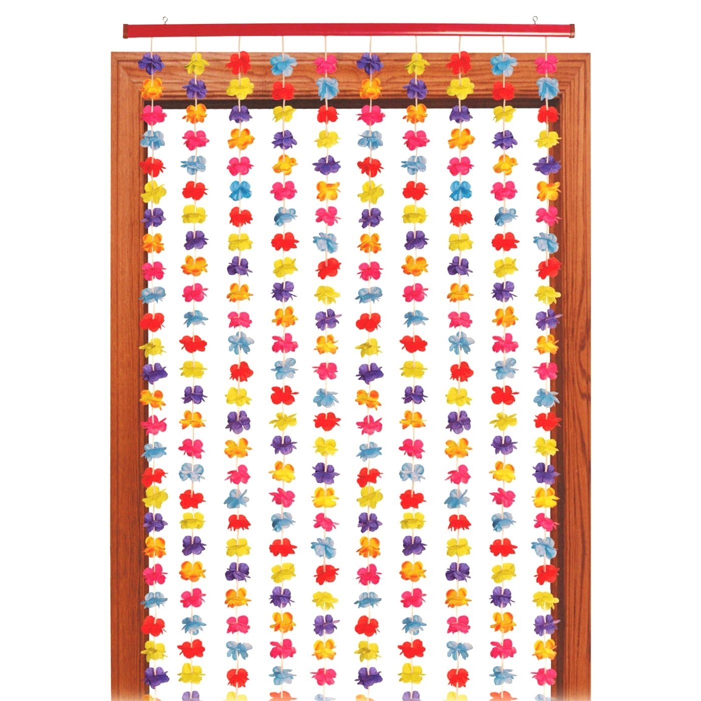 Hawaiian Luau Hibiscus Curtain