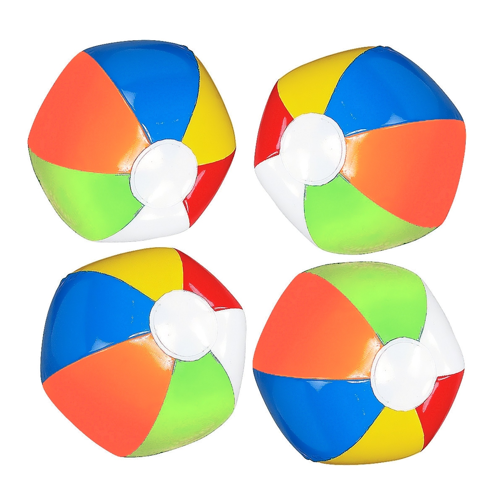 Colourful Mini Inflatable Beach Balls (Pack of 12)