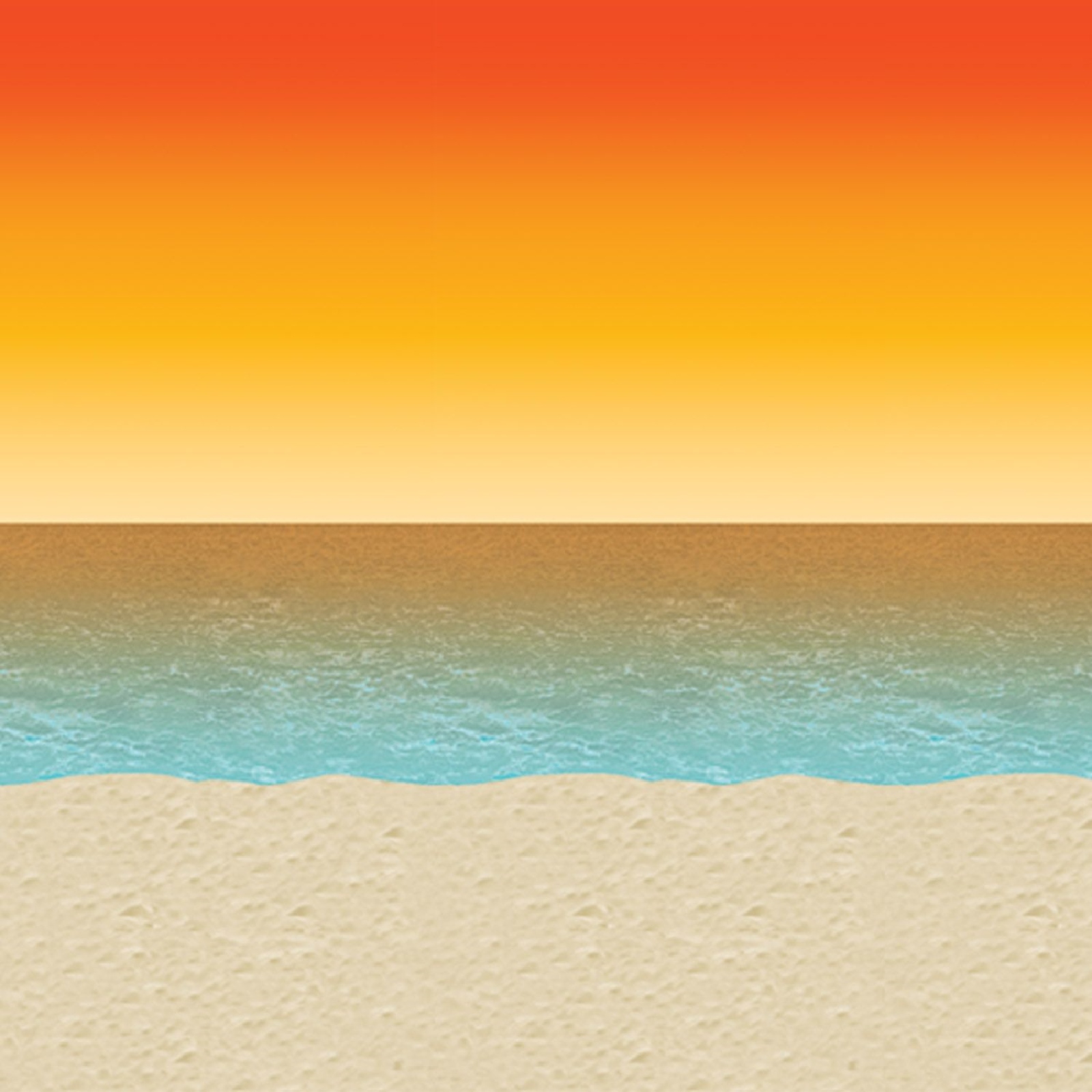 Luau Sunset Backdrop 9.1m