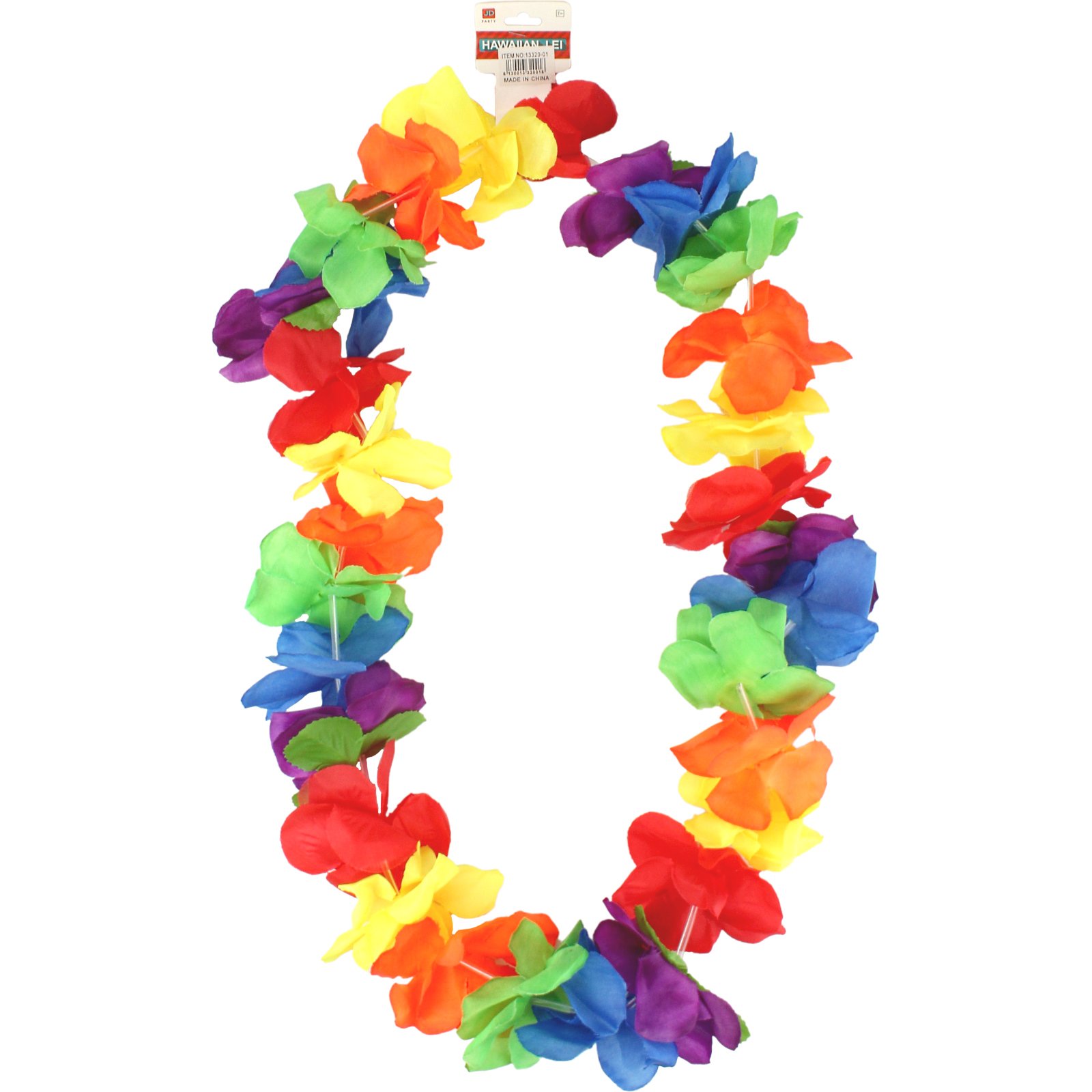 Rainbow Large Petal Hawaiian Lei