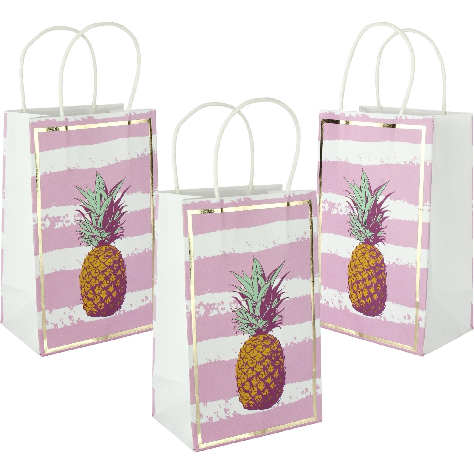 Pink Troppo Mini Paper Gift Bags 7.5cm x 12cm (Pack of 3) 