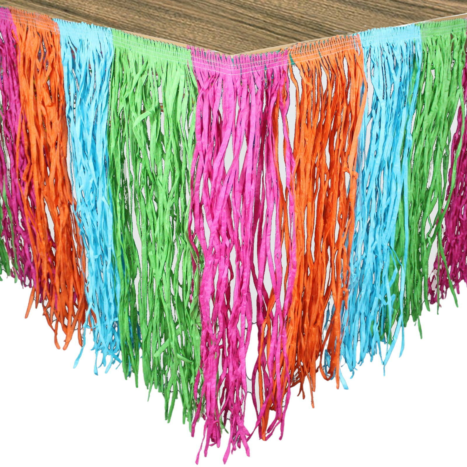 Multi-Coloured Artificial Grass Table Skirt