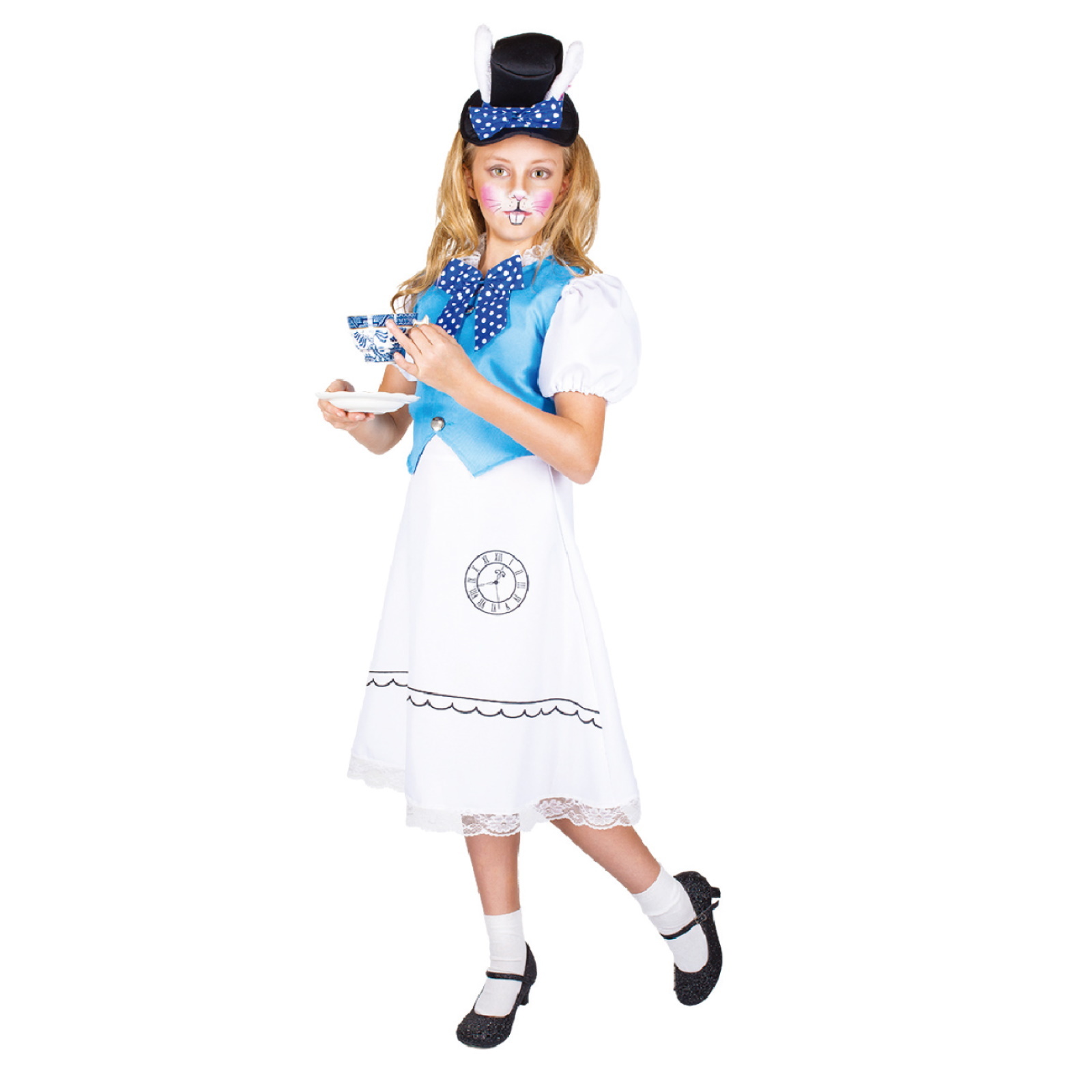 White Rabbit Girl Childs Costume Large