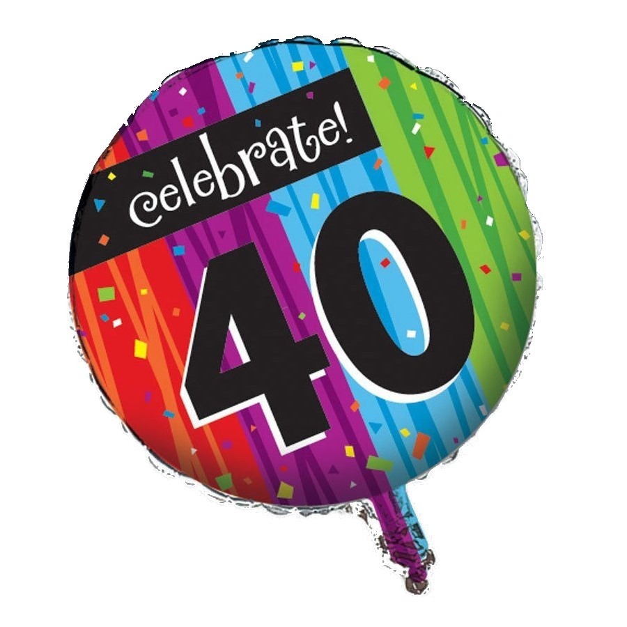 Milestone Celebrations 40th Birthday Helium Balloon