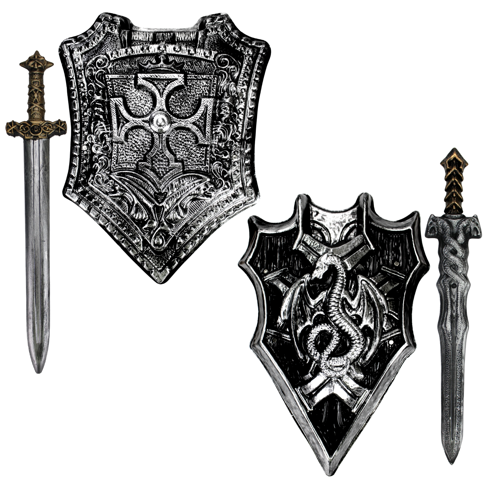 Novelty Dragon Shield & Sword Accessory Set (1 Only)