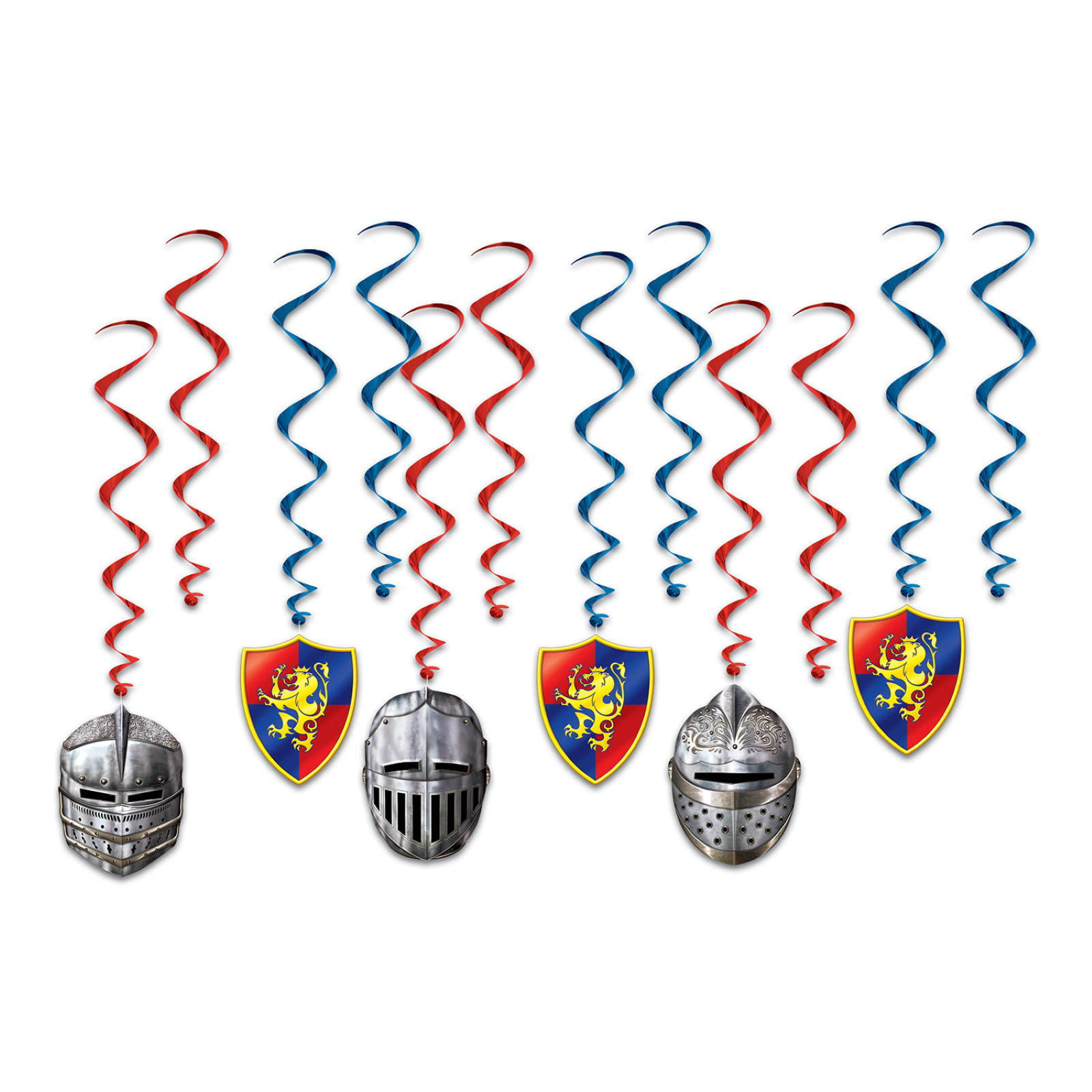 Medieval Swirl Decorations (Pack of 12)