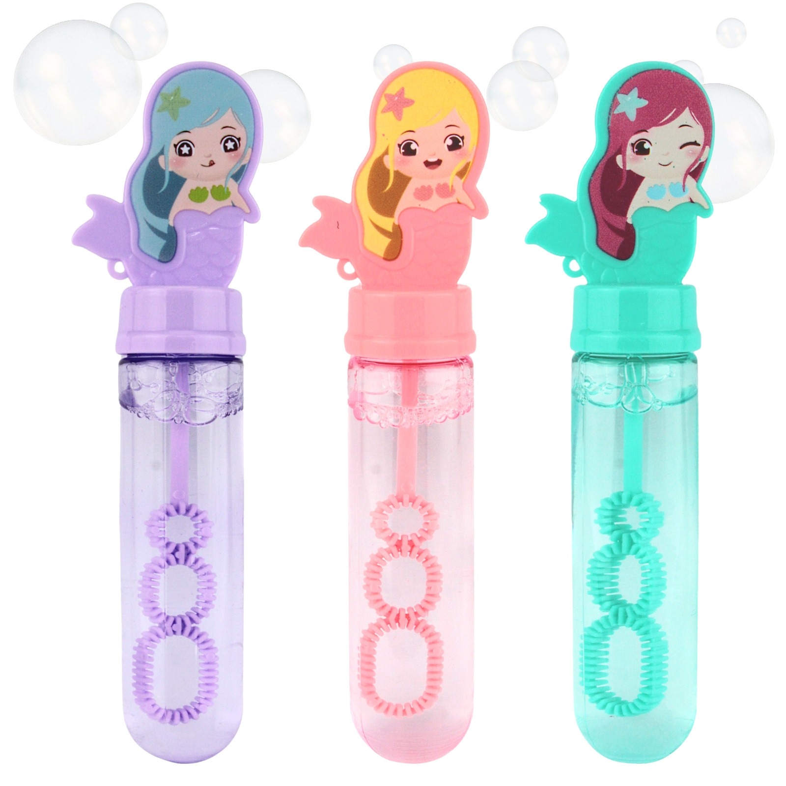 Pack of 3 Mermaid Bubble Tubes