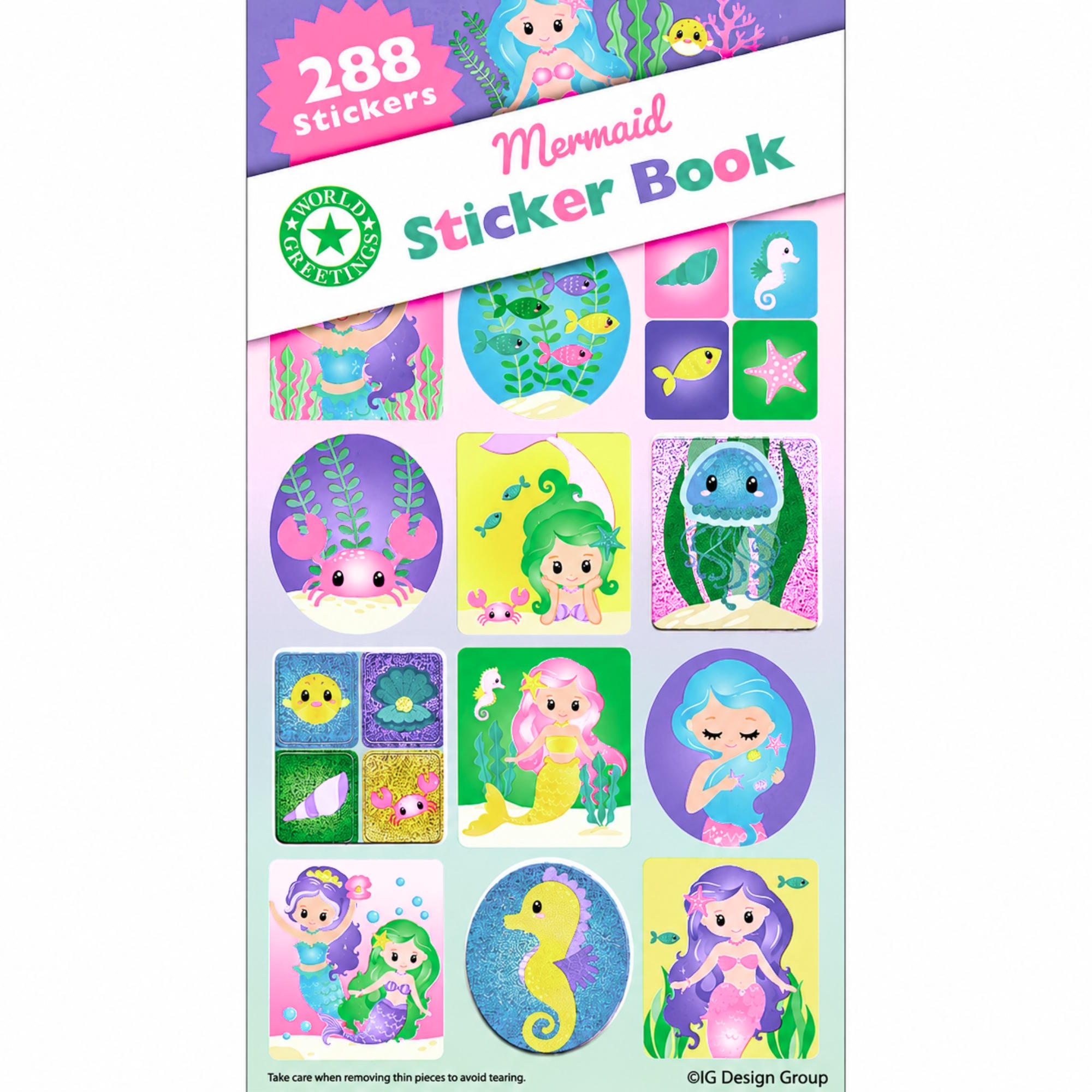 Magical Mermaid Sticker Book (12 Sheets)