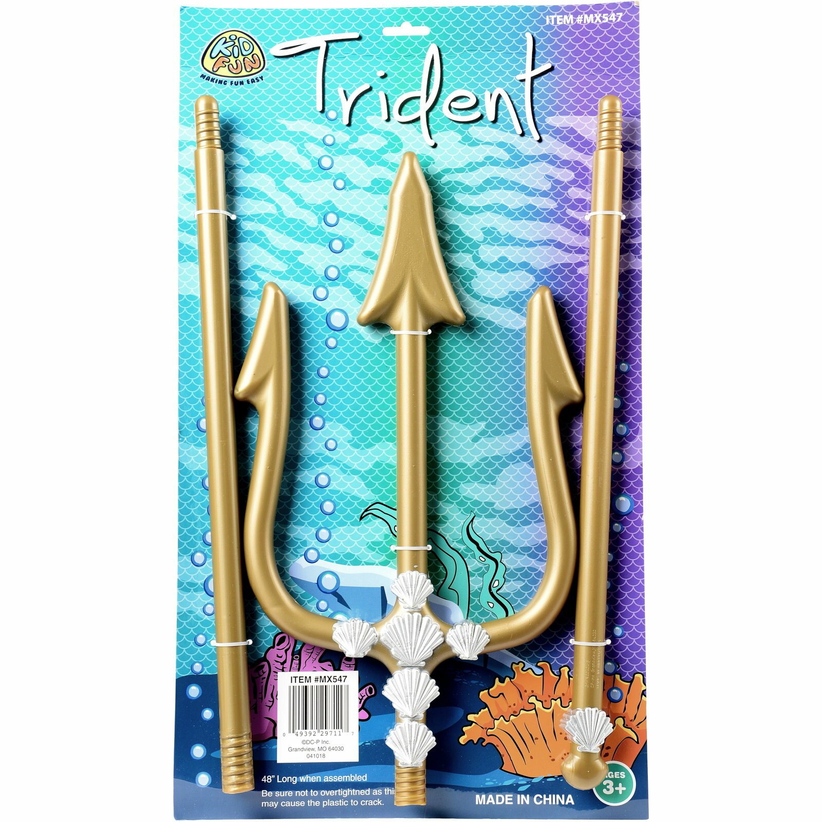 Gold Mermaid Trident