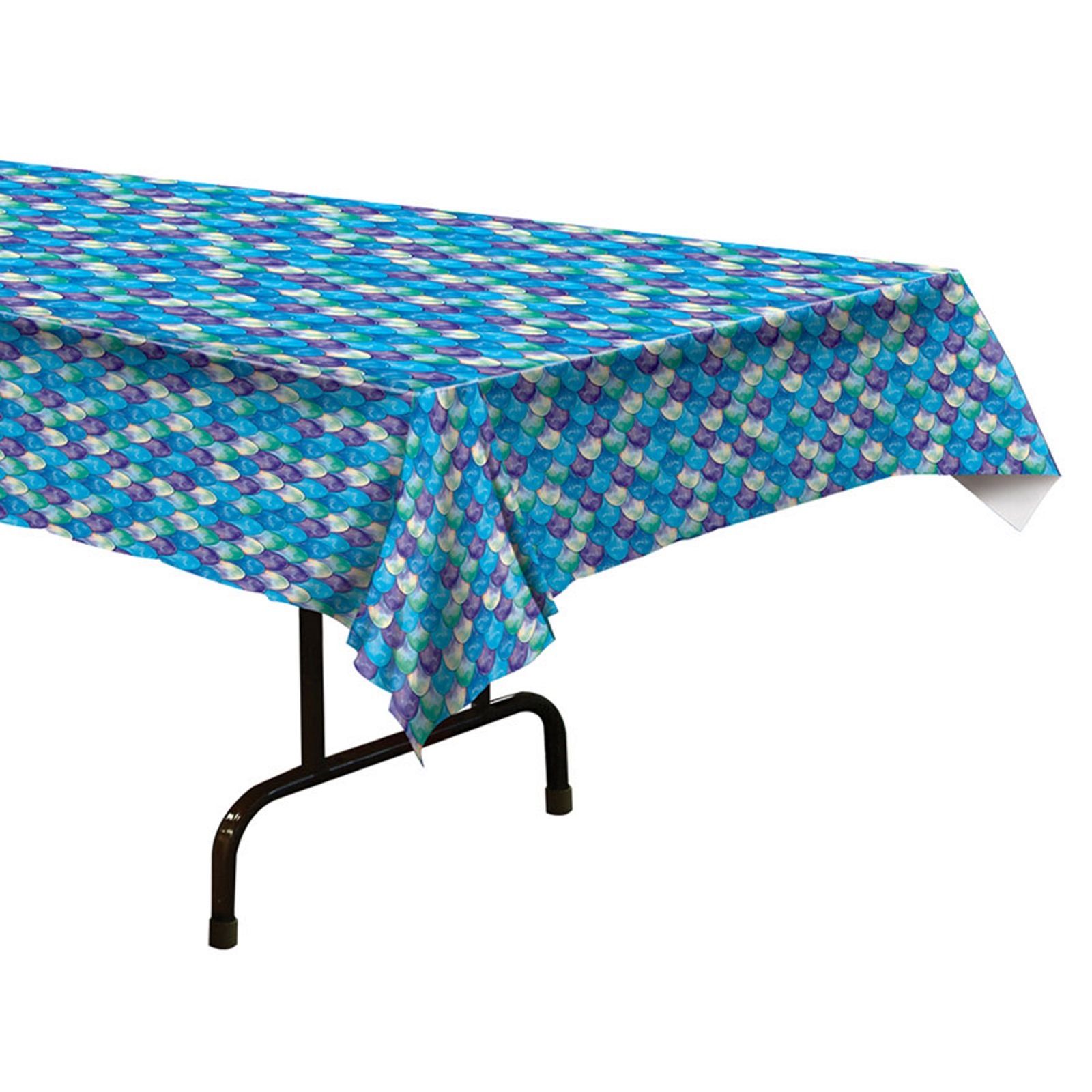 Mermaid Scales Plastic Tablecloth