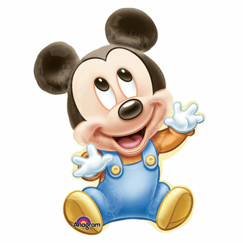 Mickey Mouse 1st Birthday Supershape Jumbo Helium Balloon