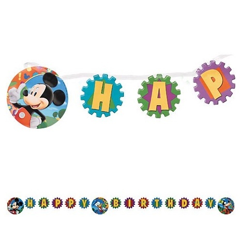 Mickey Mouse Happy Birthday Banner