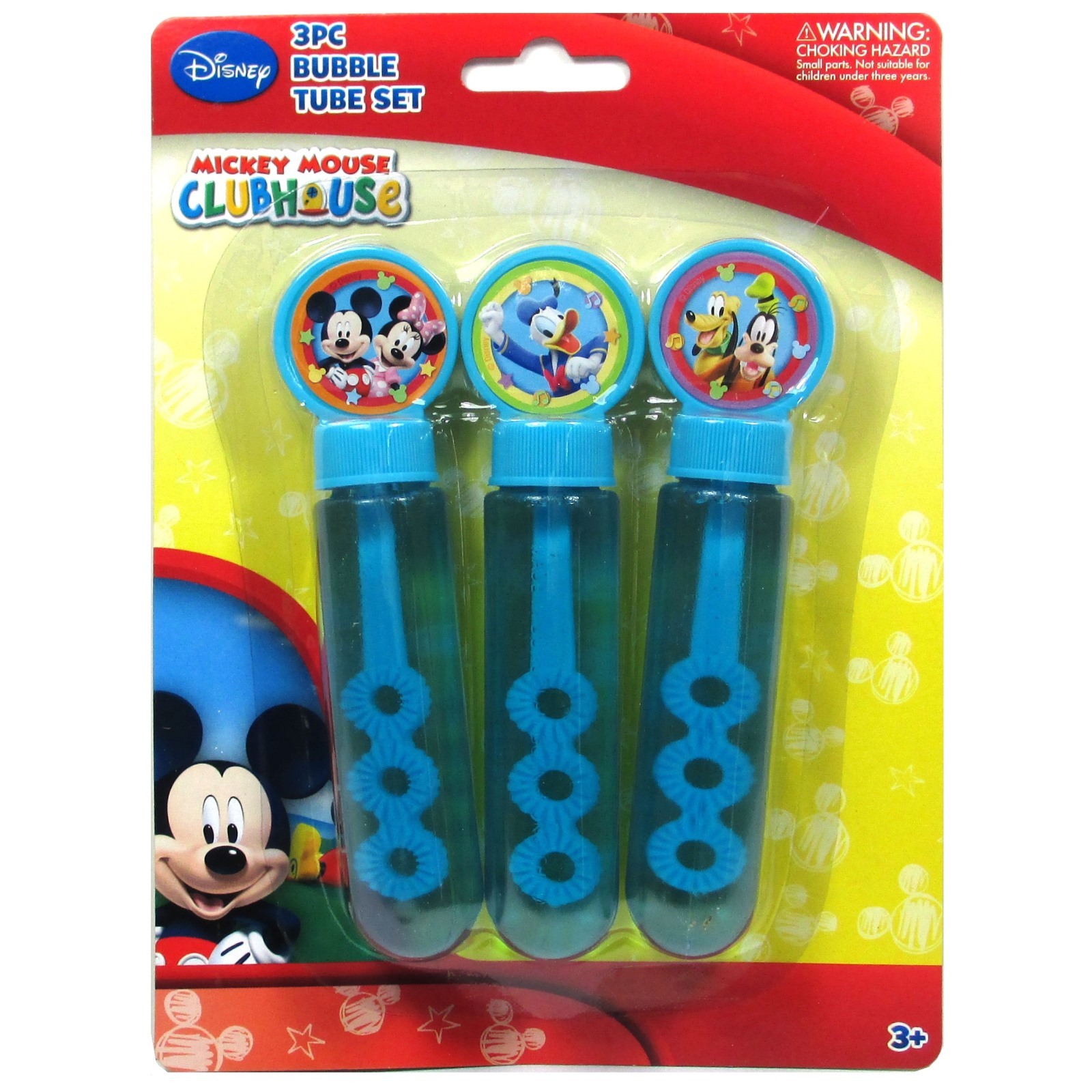 Mickey Mouse Bubble Tube Set (Pack of 3)