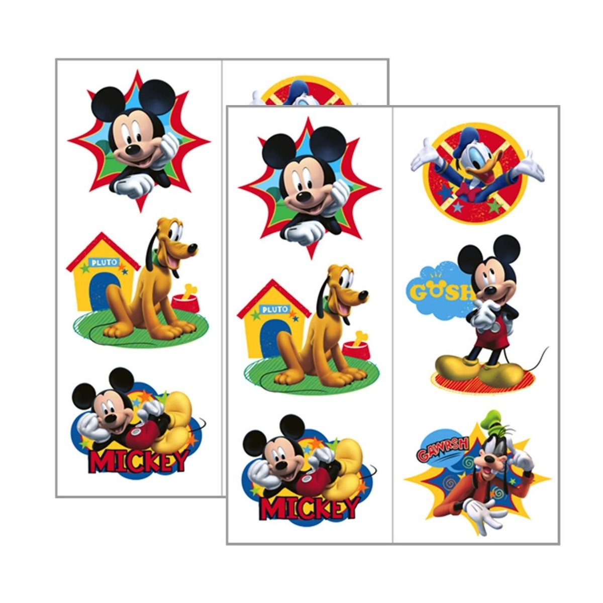 Mickey Mouse Fun and Friends Tattoos (2 Sheets)