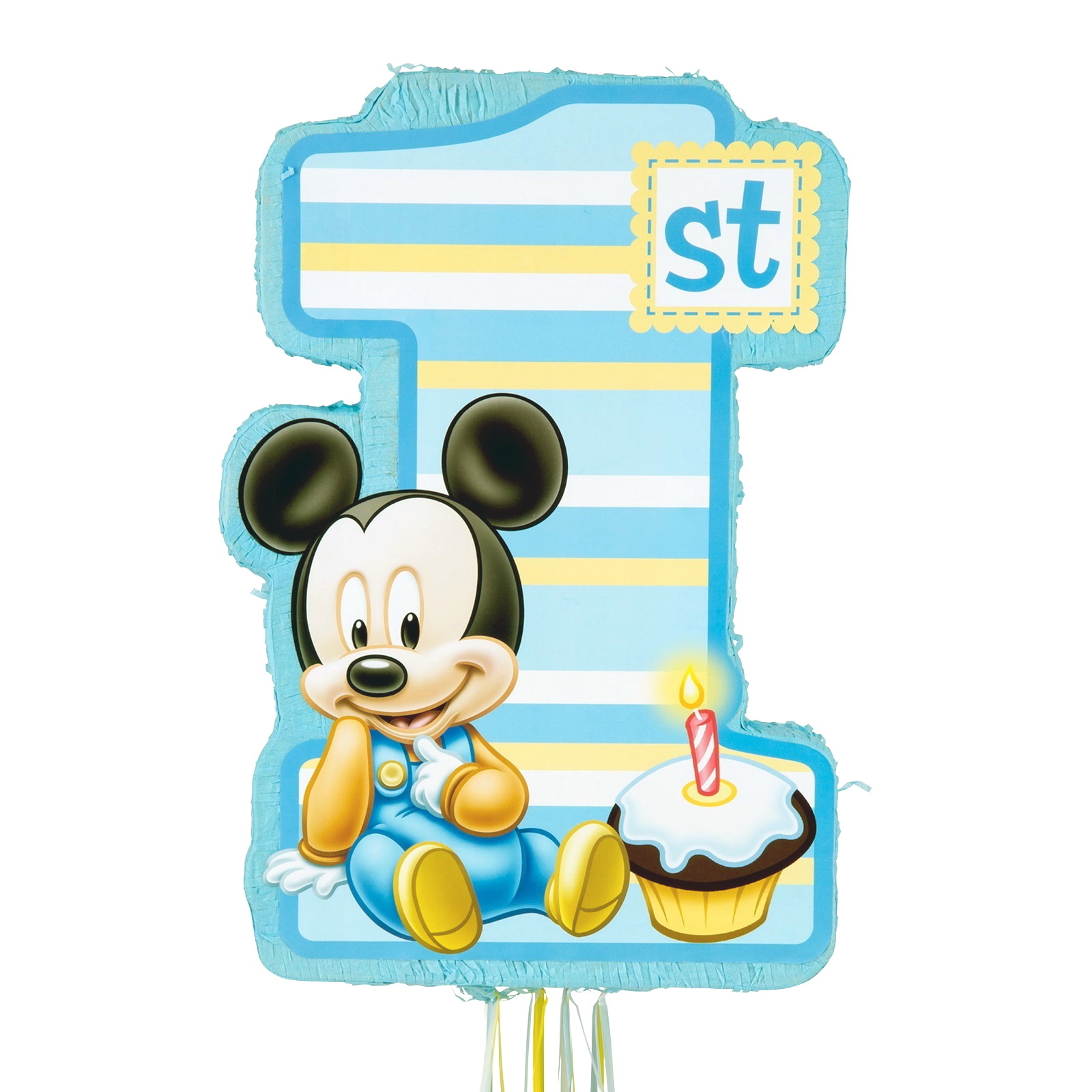 Mickey Mouse 1st Birthday Pull String Pinata