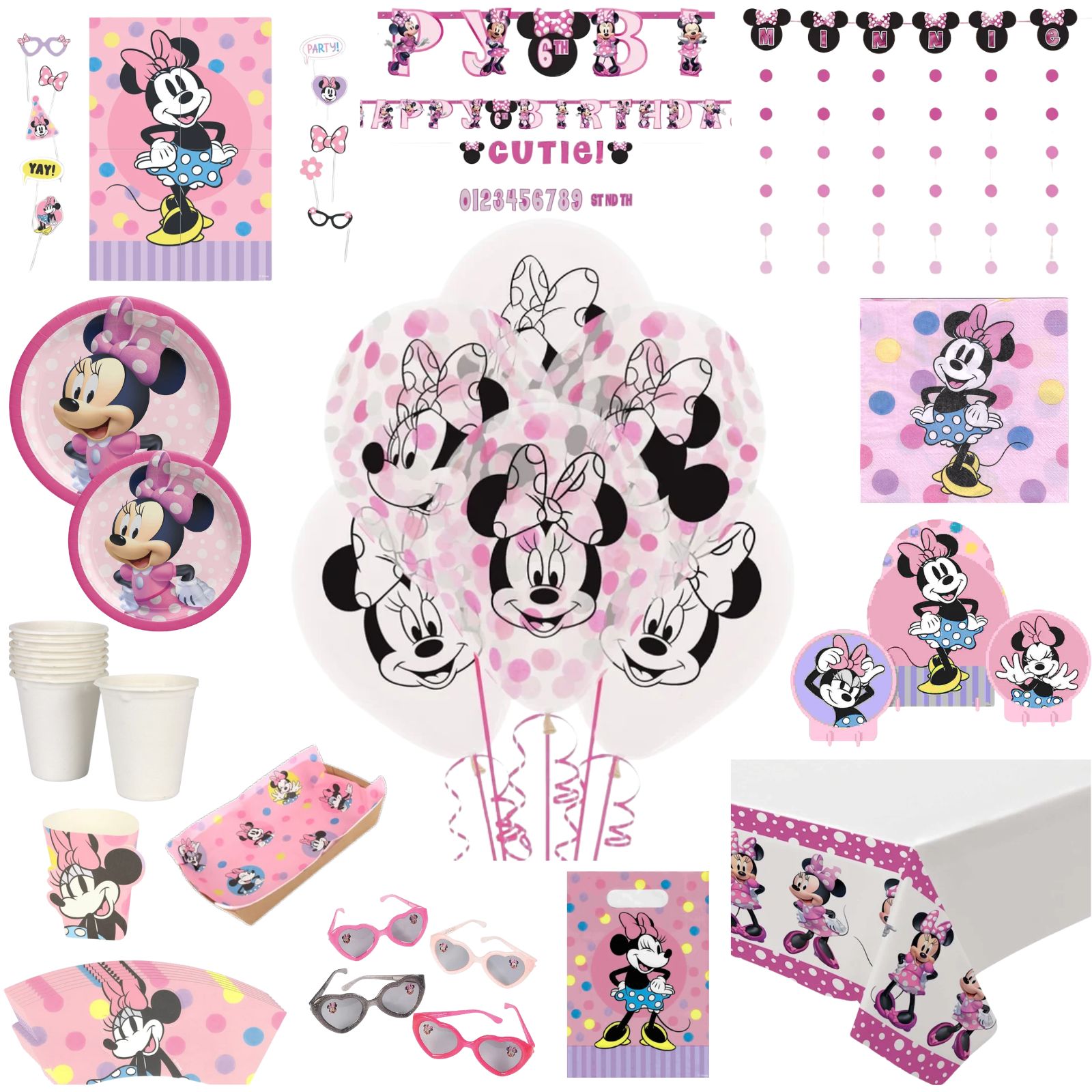 Minnie Mouse Mega Party Set for 8 Guests
