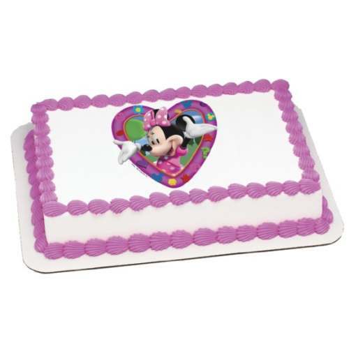 Minnie Mouse Edible Icing Cake Decoration