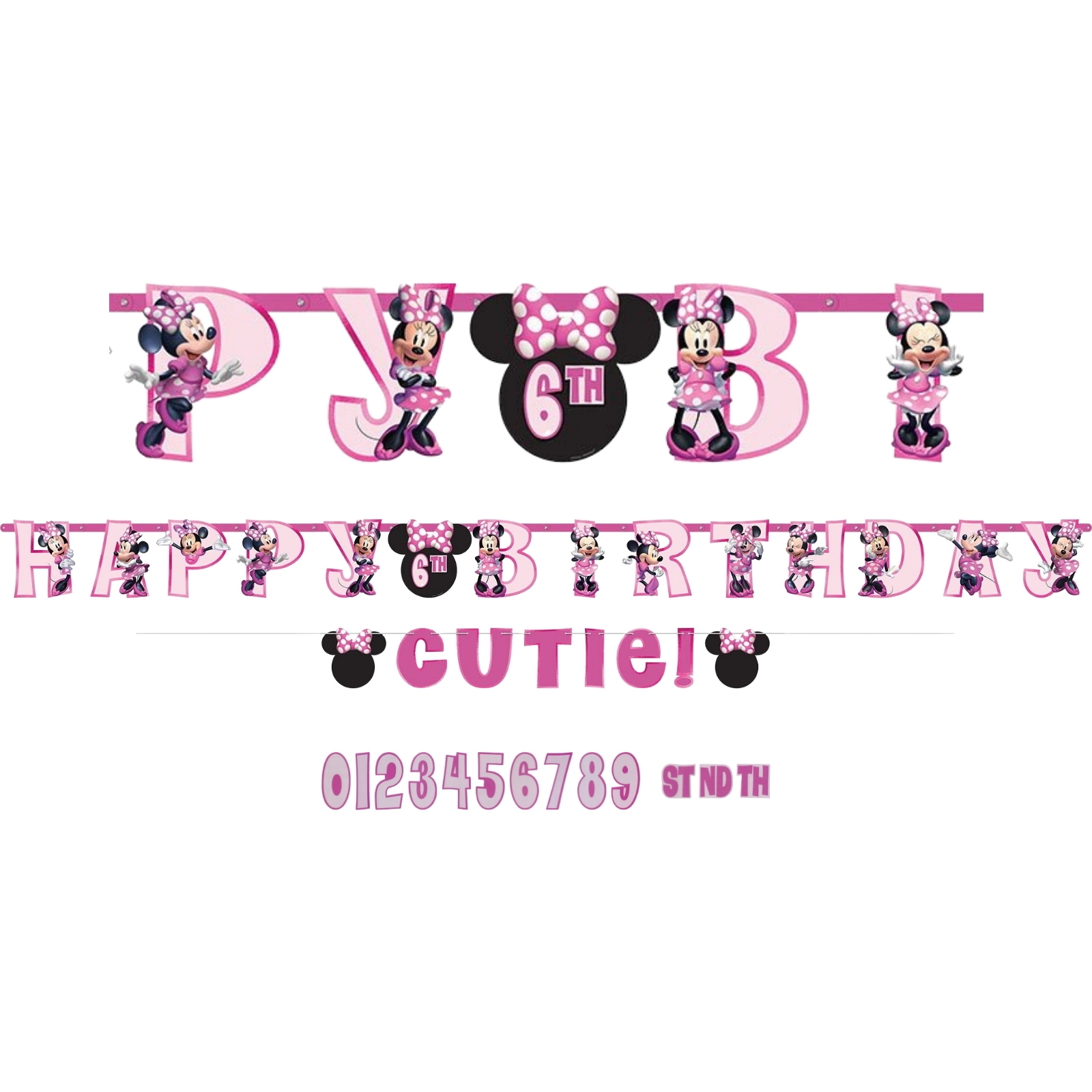 Minnie Mouse Forever Add an Age Banner Kit