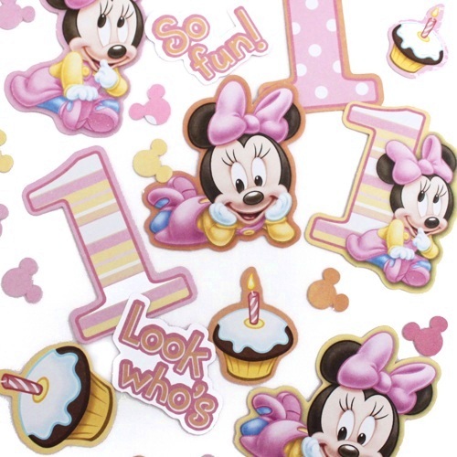Minnie Mouse 1st Birthday Party Confetti/Table Scatters