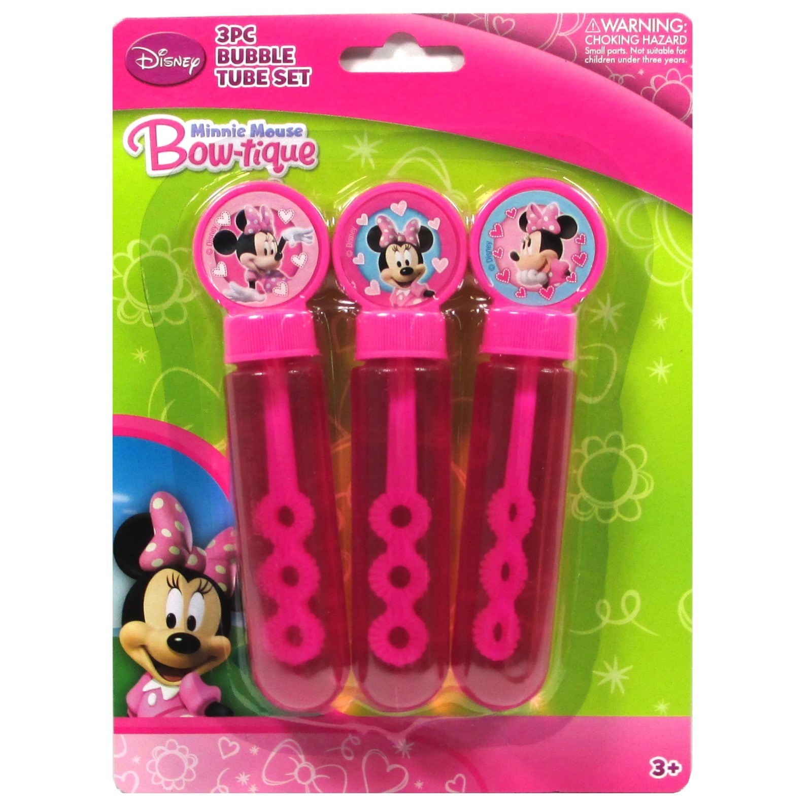 Minnie Mouse Bubble Tube Set (Pack of 3)